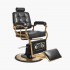 Fauteuil de barbier noir Boss HD Gabbiano