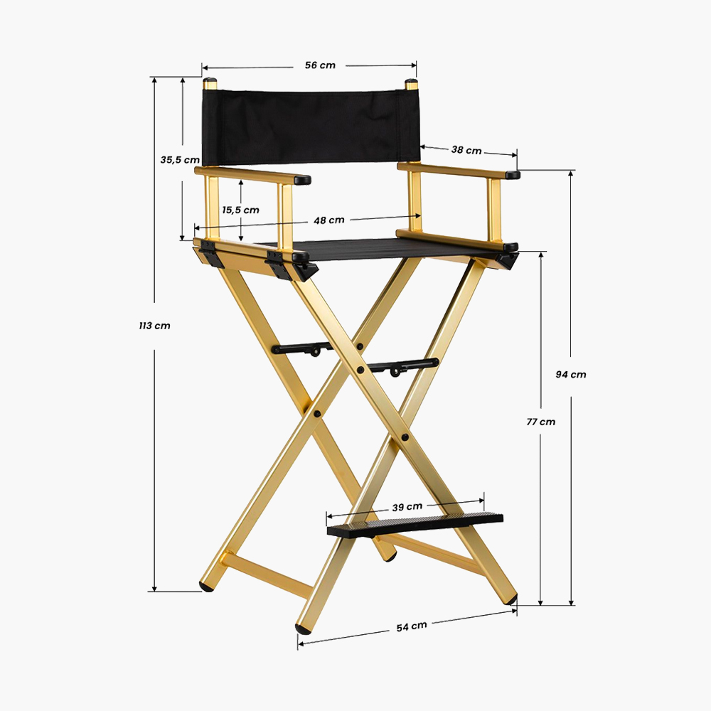 Chaise de maquillage aluminium Gold Qainzo Chaise de maquillage aluminium Gold Qainzo