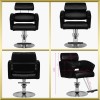 Fauteuil de coiffure noir HS02 Hair System