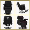 Fauteuil de barbier noir New York Hair System