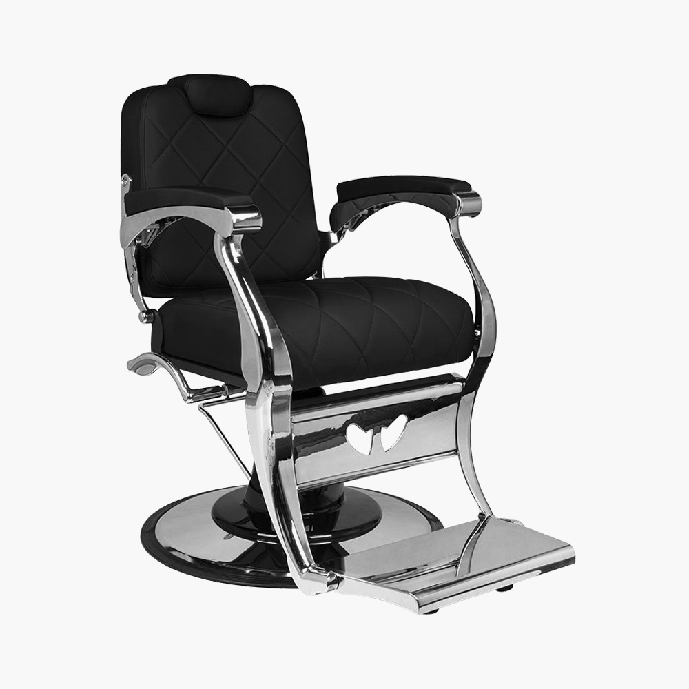 Fauteuil de barbier noir Dario Gabbiano