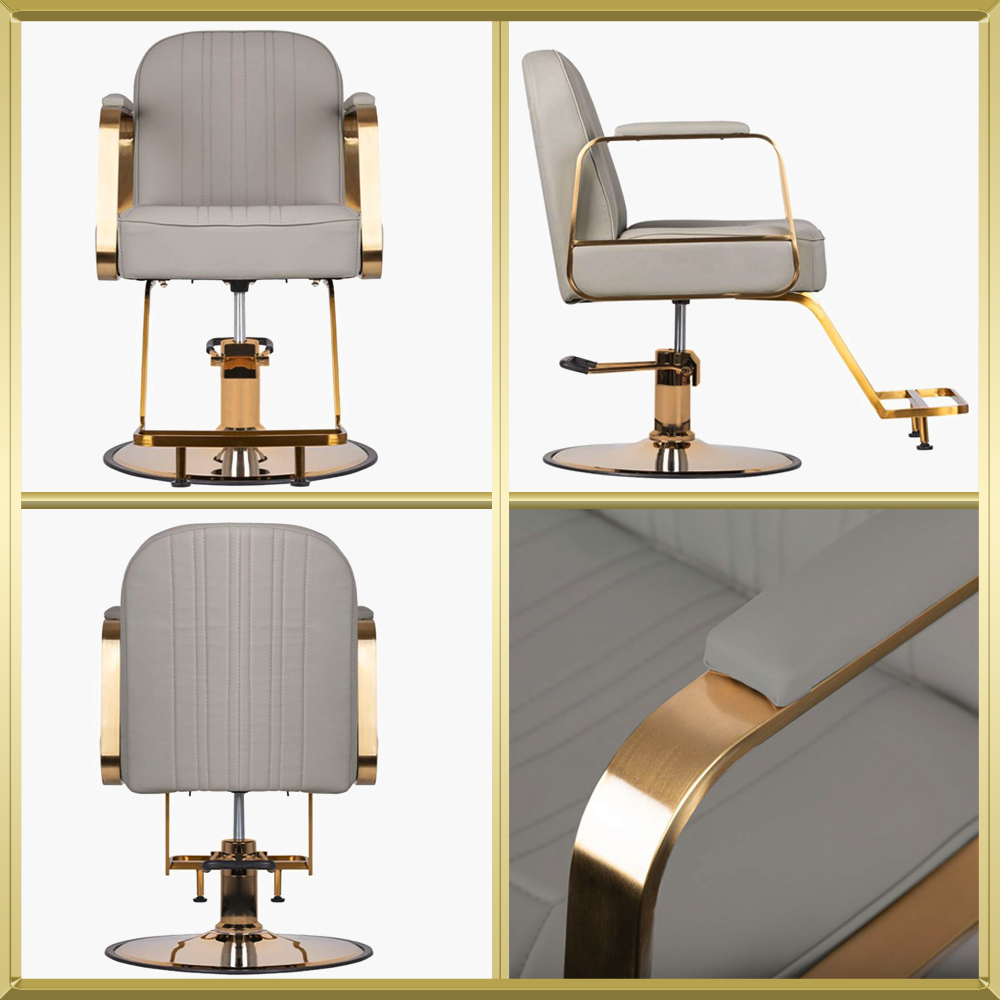 Fauteuil de coiffure beige-gold Acri Gabbiano Fauteuil de coiffure beige-gold Acri Gabbiano