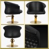 Fauteuil de coiffure noir-gold Wersal Gabbiano