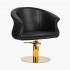 Fauteuil de coiffure noir-gold Wersal Gabbiano