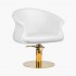 Fauteuil de coiffure blanc-gold Wersal Gabbiano