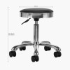 Tabouret de coiffure Noir-Silver M-1639 Qainzo