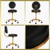 Tabouret de coiffure / cosmetique Noir-Gold H5 Qainzo Tabouret de coiffure / cosmetique Noir-Gold H5 Qainzo