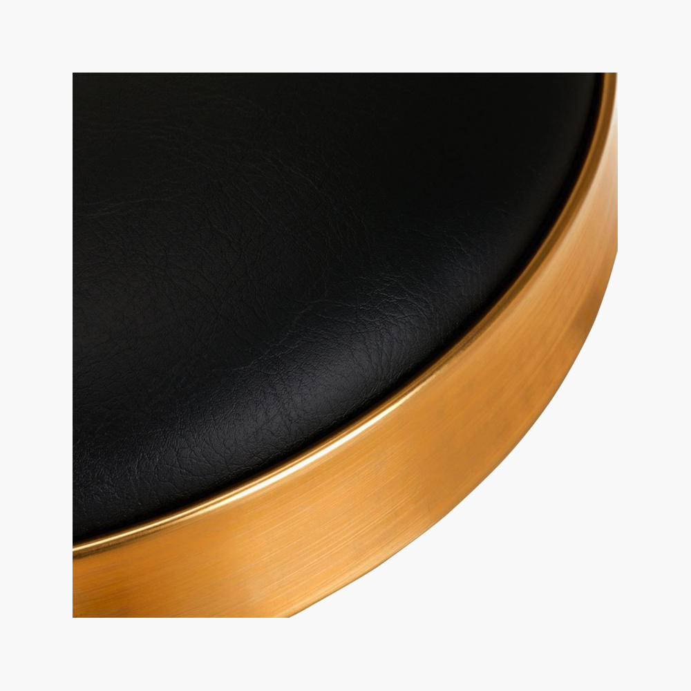 Tabouret de coiffure / cosmetique Noir-Gold H7 Qainzo Tabouret de coiffure / cosmetique Noir-Gold H7 Qainzo