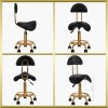 Tabouret de coiffure / cosmetique Noir-Gold 6001-G Qainzo