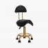 Tabouret de coiffure / cosmetique Noir-Gold 6001-G Qainzo