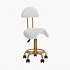 Tabouret de coiffure / cosmetique Blanc-Gold 6001-G Qainzo