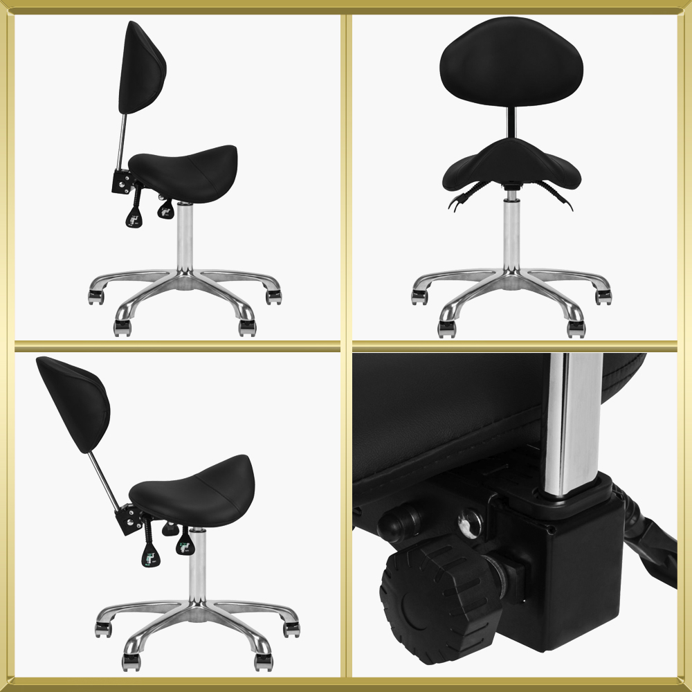 Tabouret de coiffure Noir 1004 Giovanni