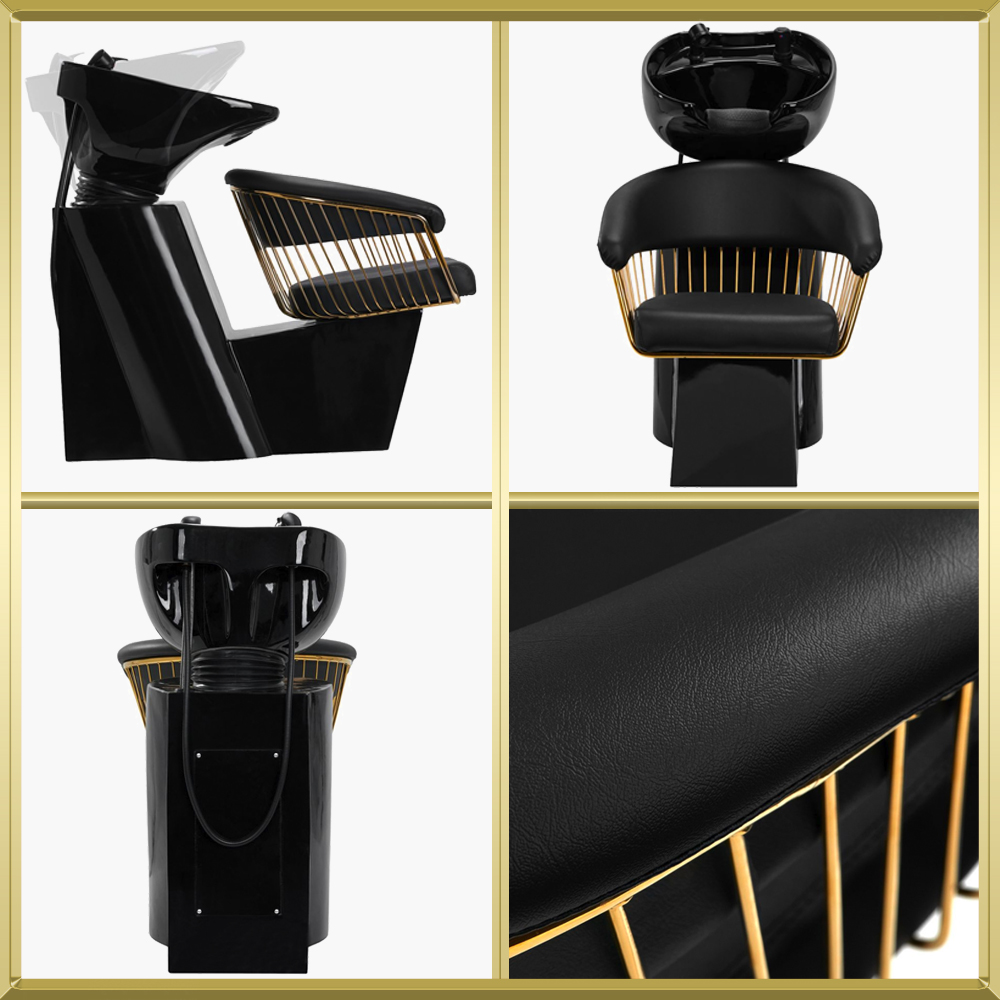 Bac à shampoing noir (cuve noir) Lille-M Gabbiano