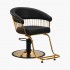 Fauteuil de coiffure noir-gold Lille-M Gabbiano