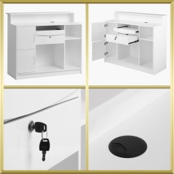 Meuble de caisse et réception blanc G26W Gabbiano Meuble de caisse et réception blanc G26W Gabbiano