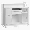 Meuble de caisse et réception blanc-grise G26S Gabbiano Meuble de caisse et réception blanc-grise G26S Gabbiano