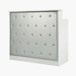 Meuble de caisse et réception blanc-grise G26S Gabbiano