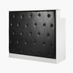 Meuble de caisse et réception blanc-noir G26B Gabbiano