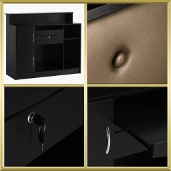 Meuble de caisse et réception noir-gold G26G Gabbiano Meuble de caisse et réception noir-gold G26G Gabbiano