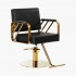 Fauteuil de coiffure noir-gold Genua Gabbiano