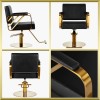 Fauteuil de coiffure noir-gold Genua Gabbiano Fauteuil de coiffure noir-gold Genua Gabbiano