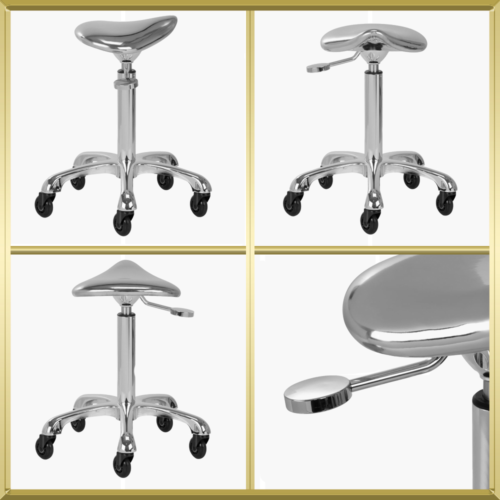 Tabouret de coiffure Silver Roll Speed Gabbiano