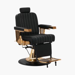 Fauteuil de barbier noir Marcus Gabbiano
