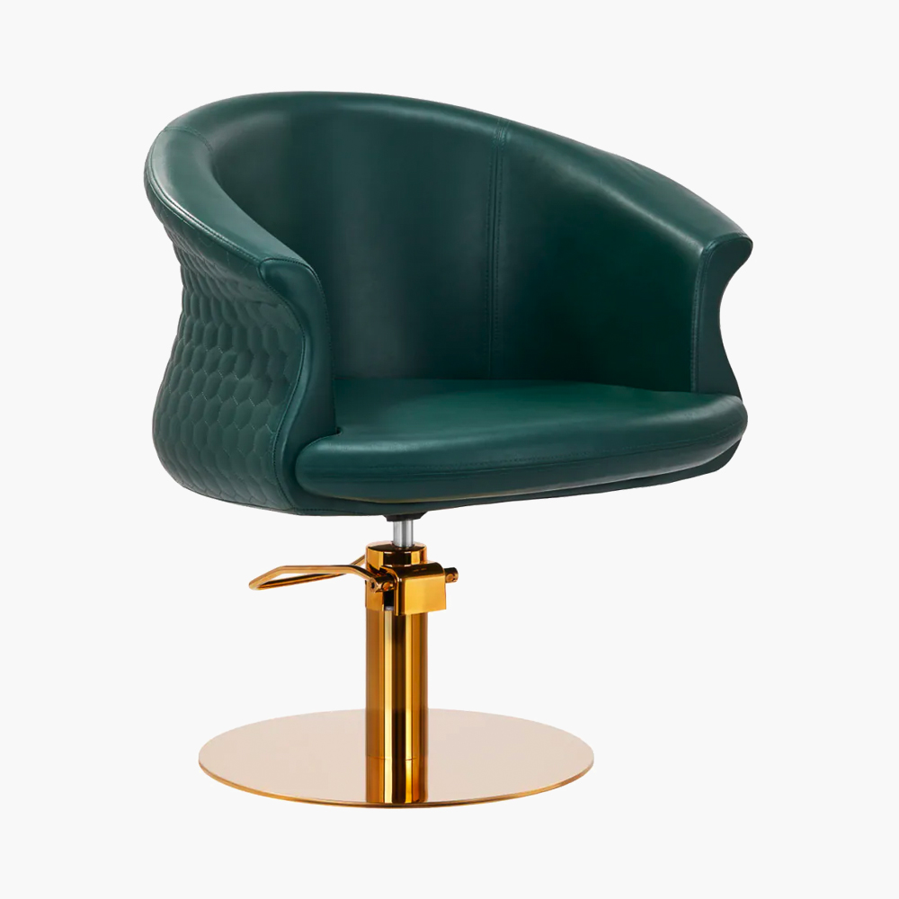 Fauteuil de coiffure vert-gold Wersal Gabbiano Fauteuil de coiffure vert-gold Wersal Gabbiano