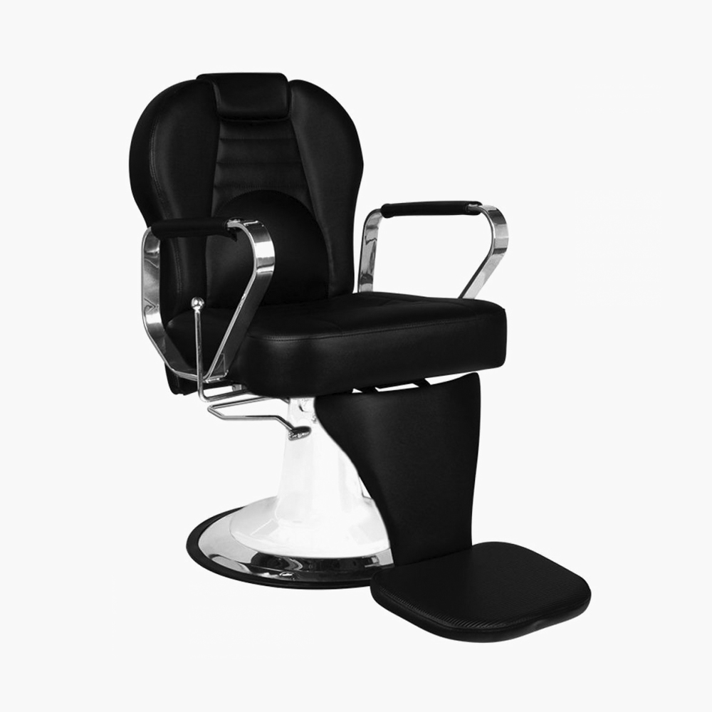 Fauteuil de barbier noir-blanc Tiziano Gabbiano