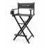 Chaise de maquillage aluminium Noir Alix Avien Paris