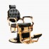 Fauteuil de barbier noir gold-clair Berlin Qainzo