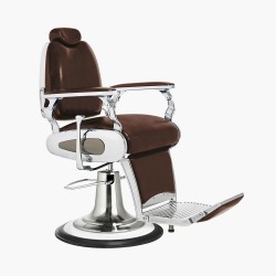 Fauteuil de barbier Milwaukee Marron Vieilli Jacques Seban