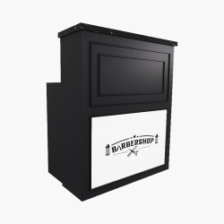 Meuble de caisse et réception BNK6501 Noir Qainzo