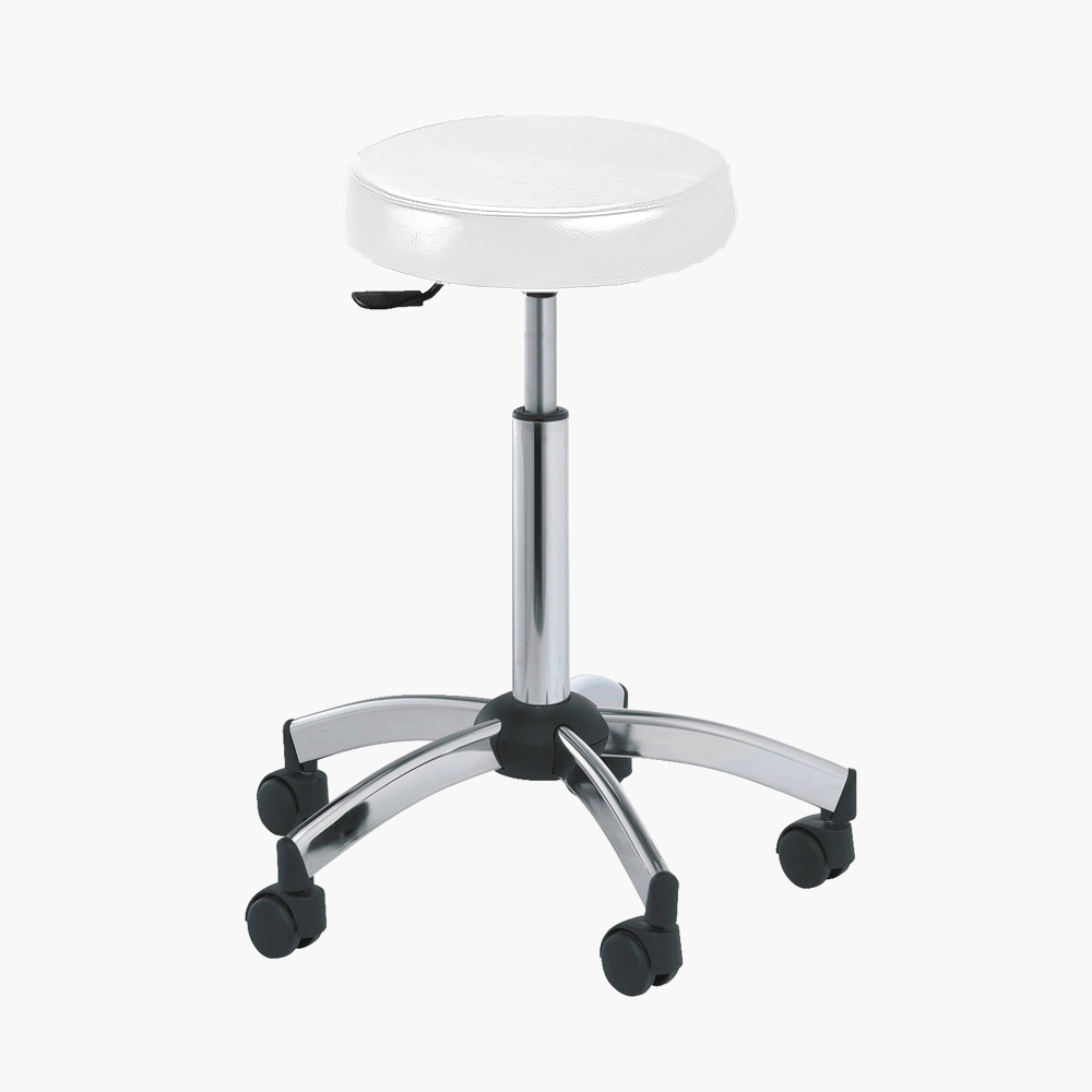 Tabouret de coiffure Monte-Carlo Blanc Jacques Seban