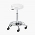 Tabouret de coiffure pied cerclé Monte-Carlo Blanc Jacques Seban