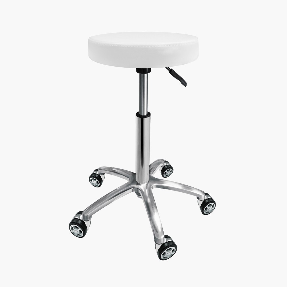Tabouret de coiffure rallye Blanc Jacques Seban