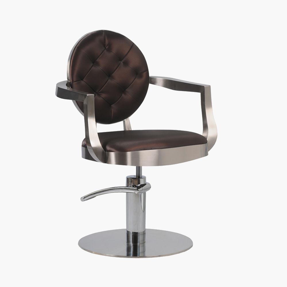 Fauteuil de coiffure Oxford Marron Vieilli Jacques Seban