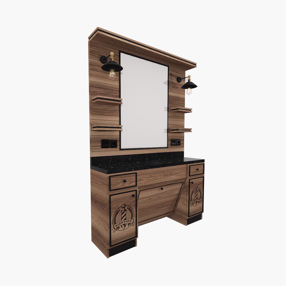 Poste de travail pour salon de coiffure M26 Hazar Qainzo