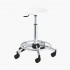 Tabouret de coiffure pied cerclé beausoleil Blanc Jacques Seban