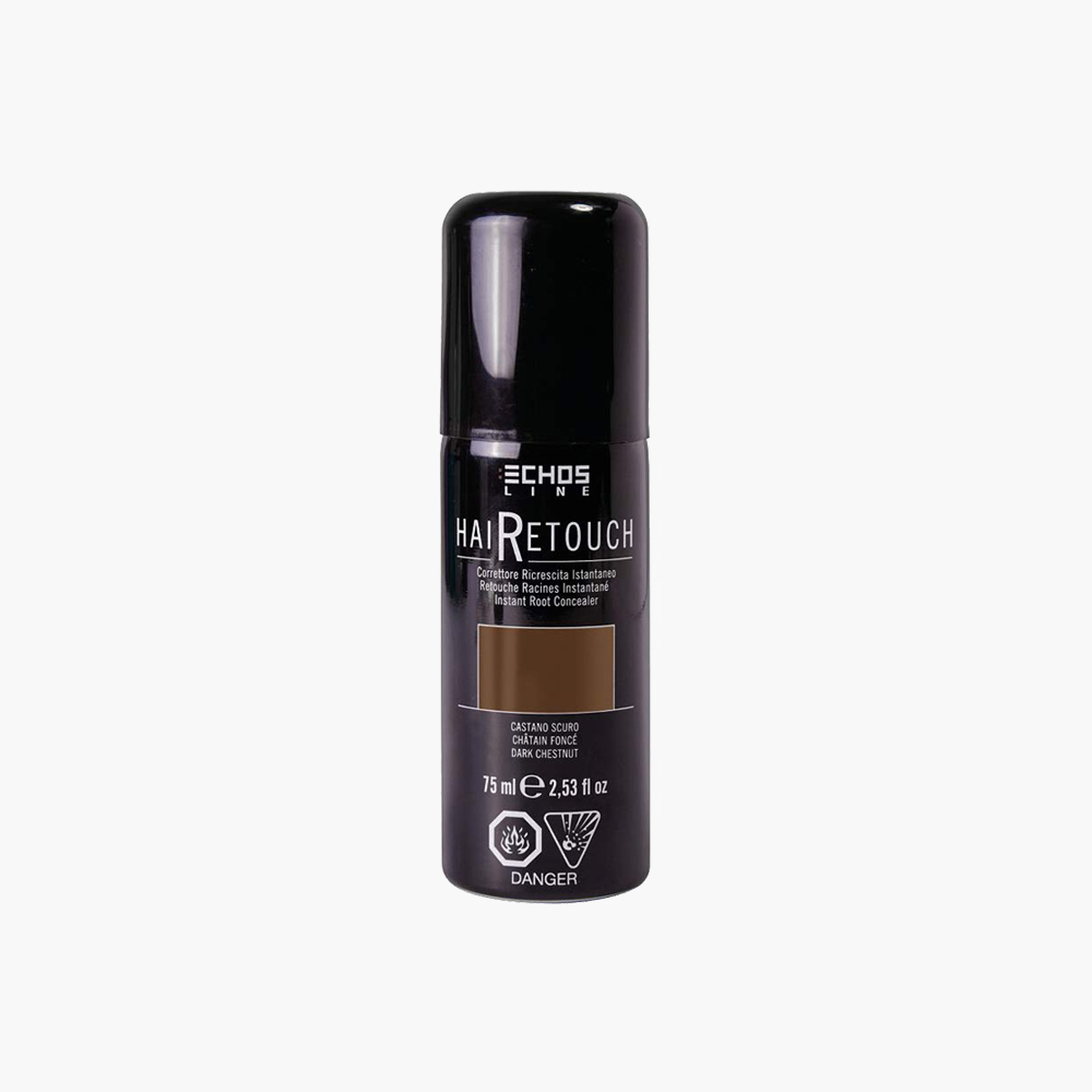Spray correcteur cheveux Haire retouch chatain foncé 75ml Echosline