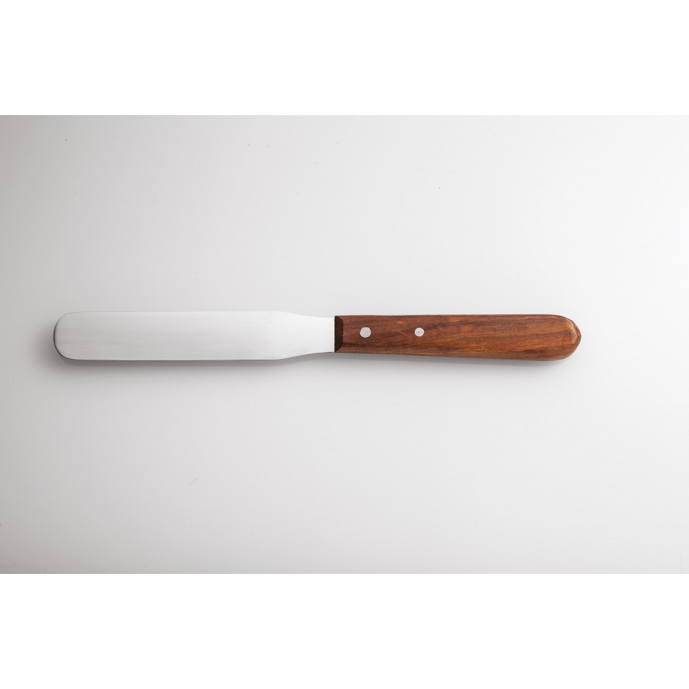 Spatule inox manche bois 21,5cm Xanitalia