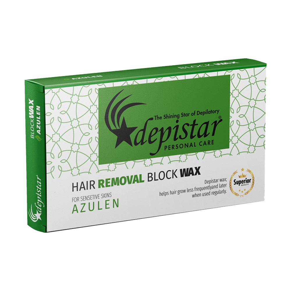 Cire en pin epilation sans bande Azulen 500 ml Depistar