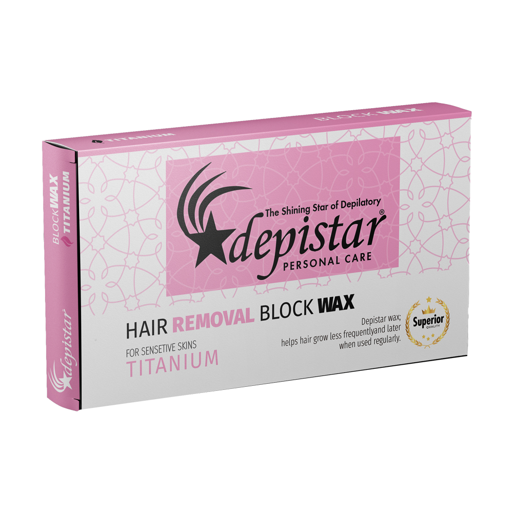 Cire en pin epilation sans bande Titanium 500 ml Depistar