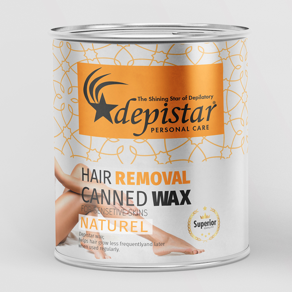 Cire en pot epilation avec bande Natural 800 ml Depistar